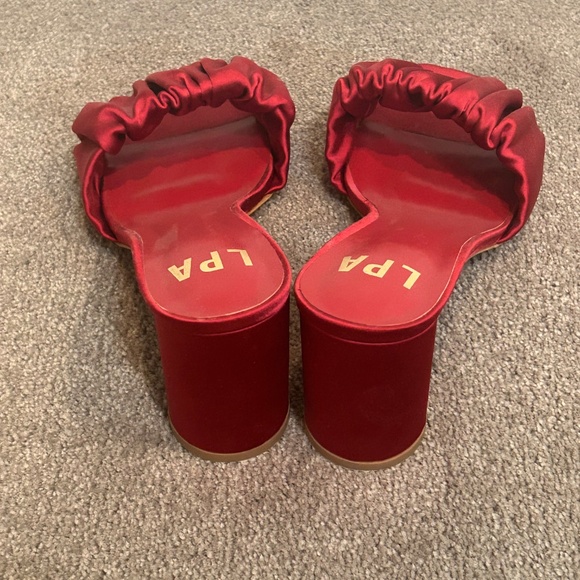 LPA Robyn Heel in Cherry Red - Picture 2 of 3